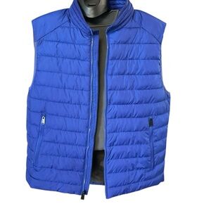 Kenneth Cole Blue Quilted Puffer Vest